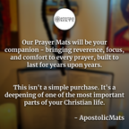 Christian prayer mat (Royal floral) 100x50cm