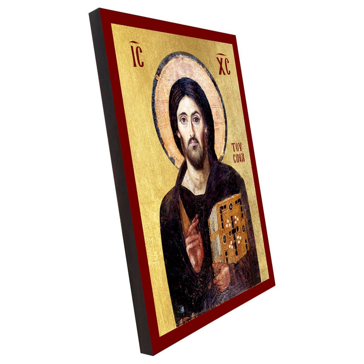Christus-Pantokrator-Ikone (griechische Handarbeit)