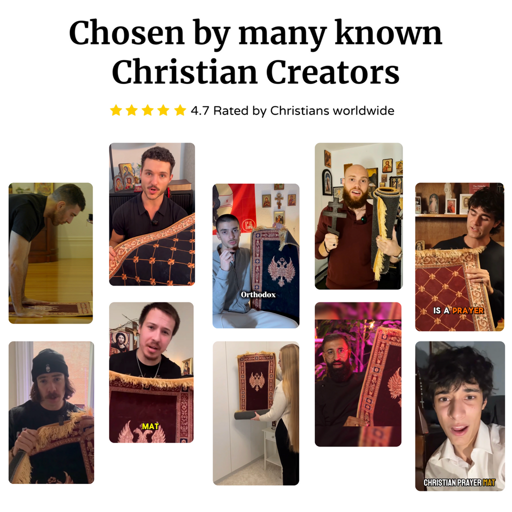 Christian Prayer Mat (Fleur-de-lis) 100x50cm