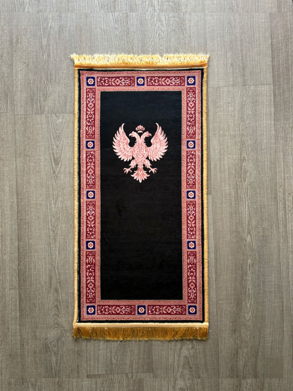 Christliche Gebetsmatte (Byzantinischer Adler) 100x50cm