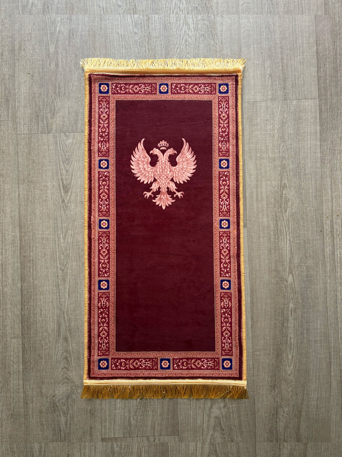 Christliche Gebetsmatte (Byzantinischer Adler) 100x50cm